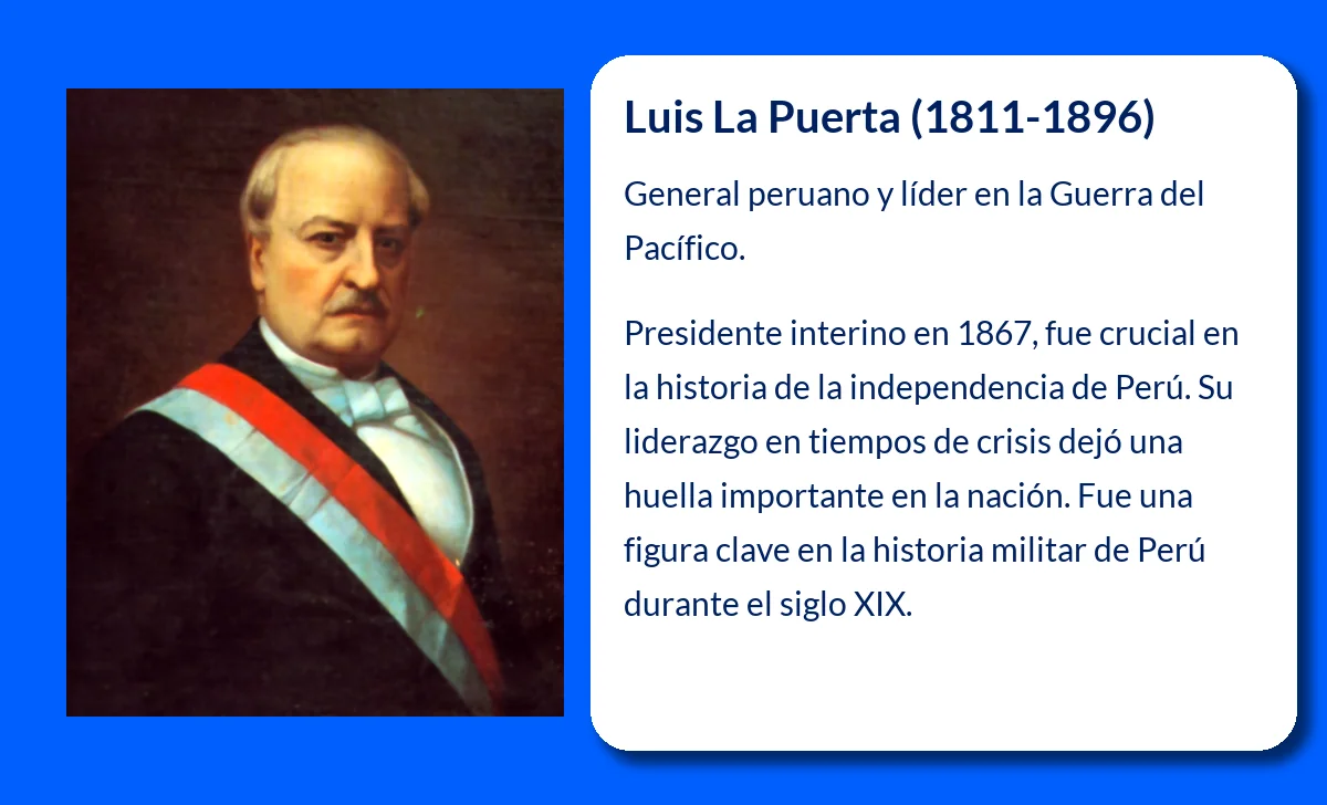 Luis La Puerta (1811-1896): General y político peruano que marcó un hito en la historia de Perú