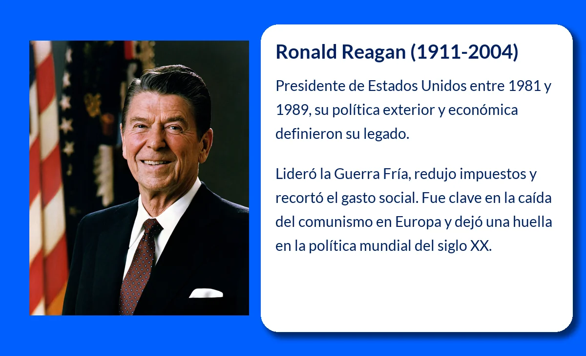 Ronald Reagan (1911-2004): El líder conservador que transformó Estados Unidos
