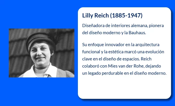 Lilly Reich (1885-1947): La pionera del interiorismo alemán y su legado en la Bauhaus