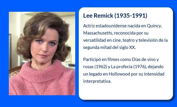 Lee Remick (1935-1991): La estrella de Hollywood que brilló en la gran pantalla