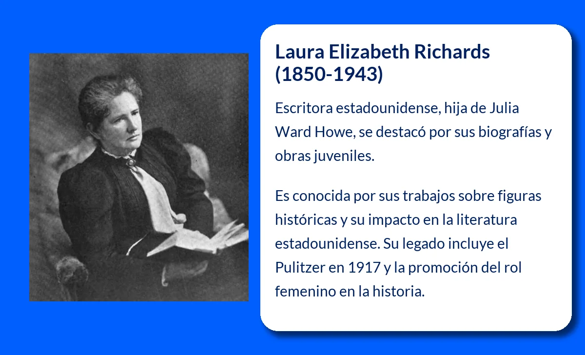 Laura Elizabeth Richards (1850-1943): La literata que inmortalizó a su familia y dejó una huella en la literatura estadounidense