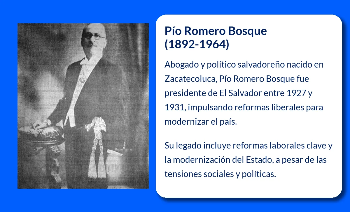 Pío Romero Bosque (1892-1964): El líder que luchó por la independencia política de El Salvador