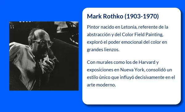 Mark Rothko (1903-1970): El Pintor de la Abstracción y la Expansión del Color