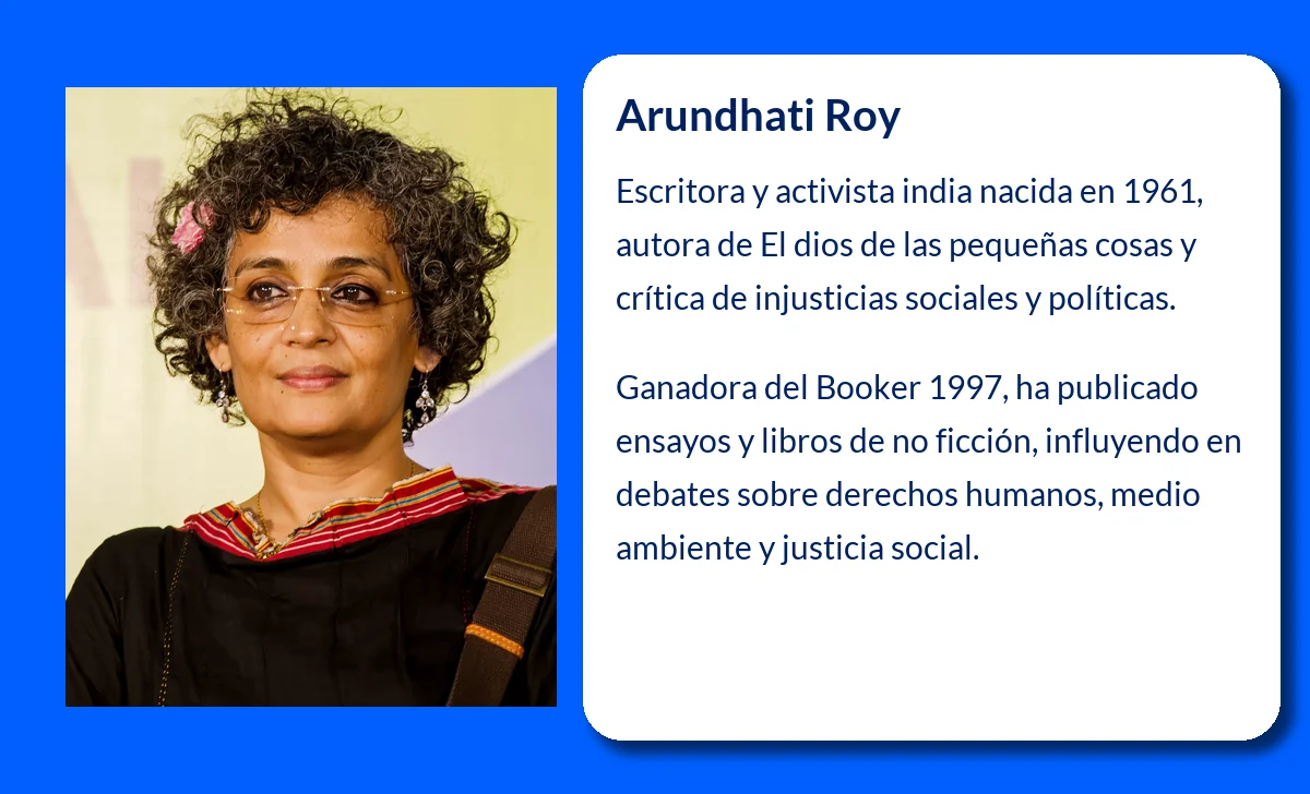 Arundhati Roy (1961-VVVV): La escritora que capturó el alma de la India