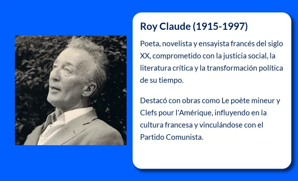 Roy Claude (1915-1997). El intelectual y poeta que luchó por un mundo mejor