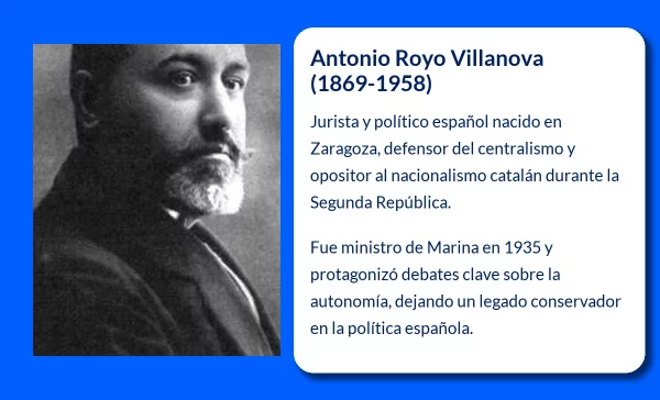 Antonio Royo Villanova (1869-1958). El político español contrario a la autonomía catalana que dejó huella en la Segunda República