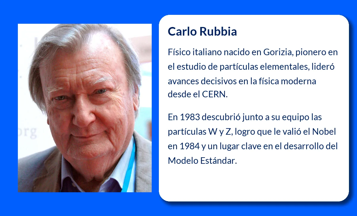 Carlo Rubbia (1934-VVVV). El físico italiano que revolucionó la física de partículas