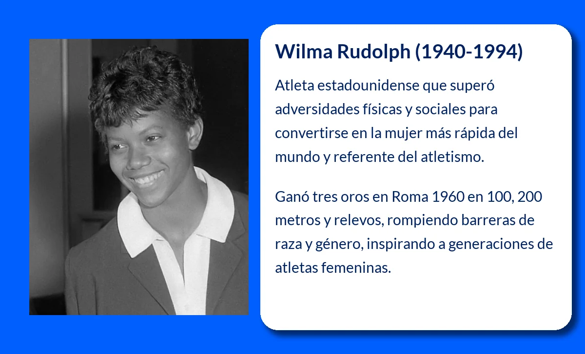 Wilma Rudolph (1940-1994): La atleta estadounidense que hizo historia en los Juegos Olímpicos