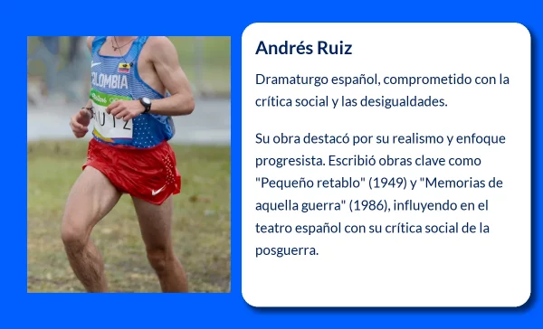 Andrés Ruiz (1928-?): El autor dramático comprometido con la realidad social