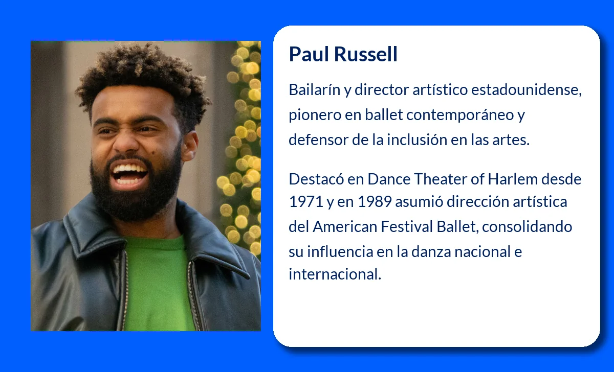 Paul Russell (1947-VVVV). El influyente bailarín y director artístico estadounidense que transformó el ballet