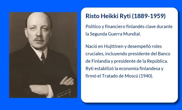 Risto Heikki Ryti (1889-1959): El político y financiero finlandés que vivió entre la neutralidad y la colaboración