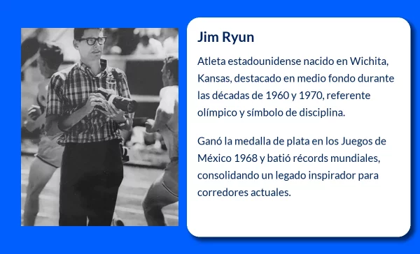Jim Ryun (1947-VVVV). El campeón olímpico que marcó una era en el atletismo de medio fondo