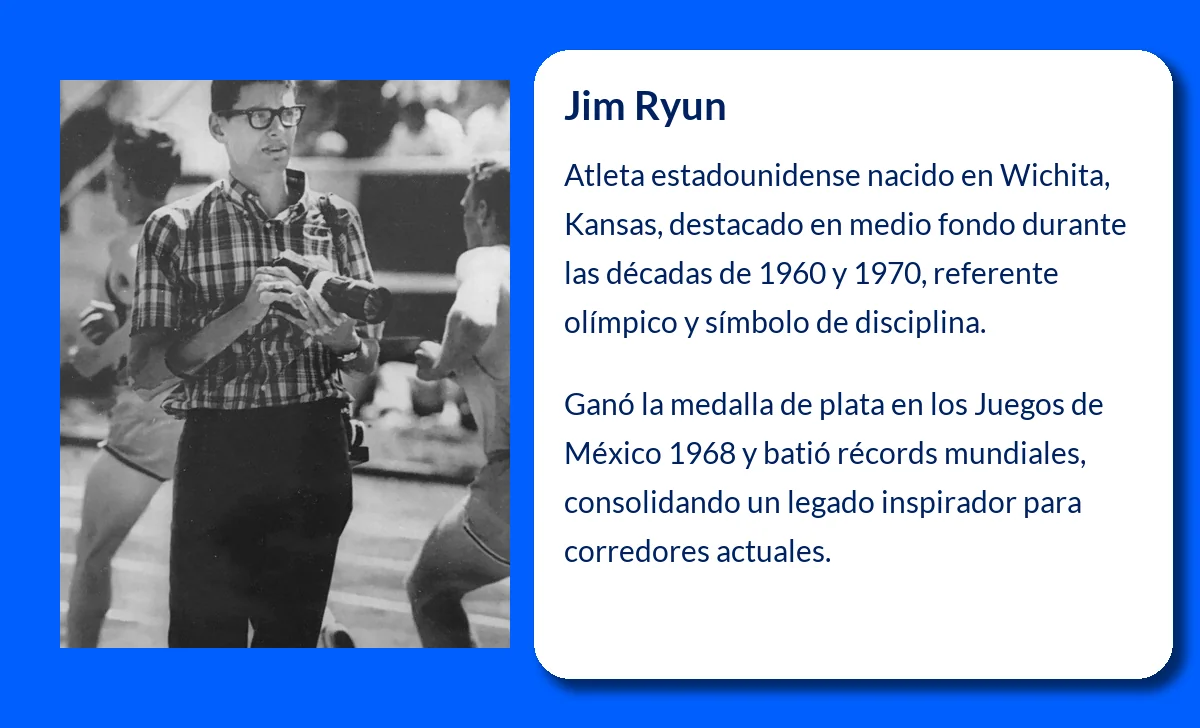 Jim Ryun (1947-VVVV). El campeón olímpico que marcó una era en el atletismo de medio fondo