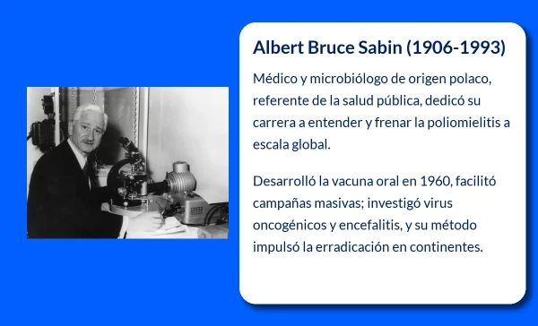 Albert Bruce Sabin (1906-1993): El pionero de la vacuna oral contra la poliomielitis