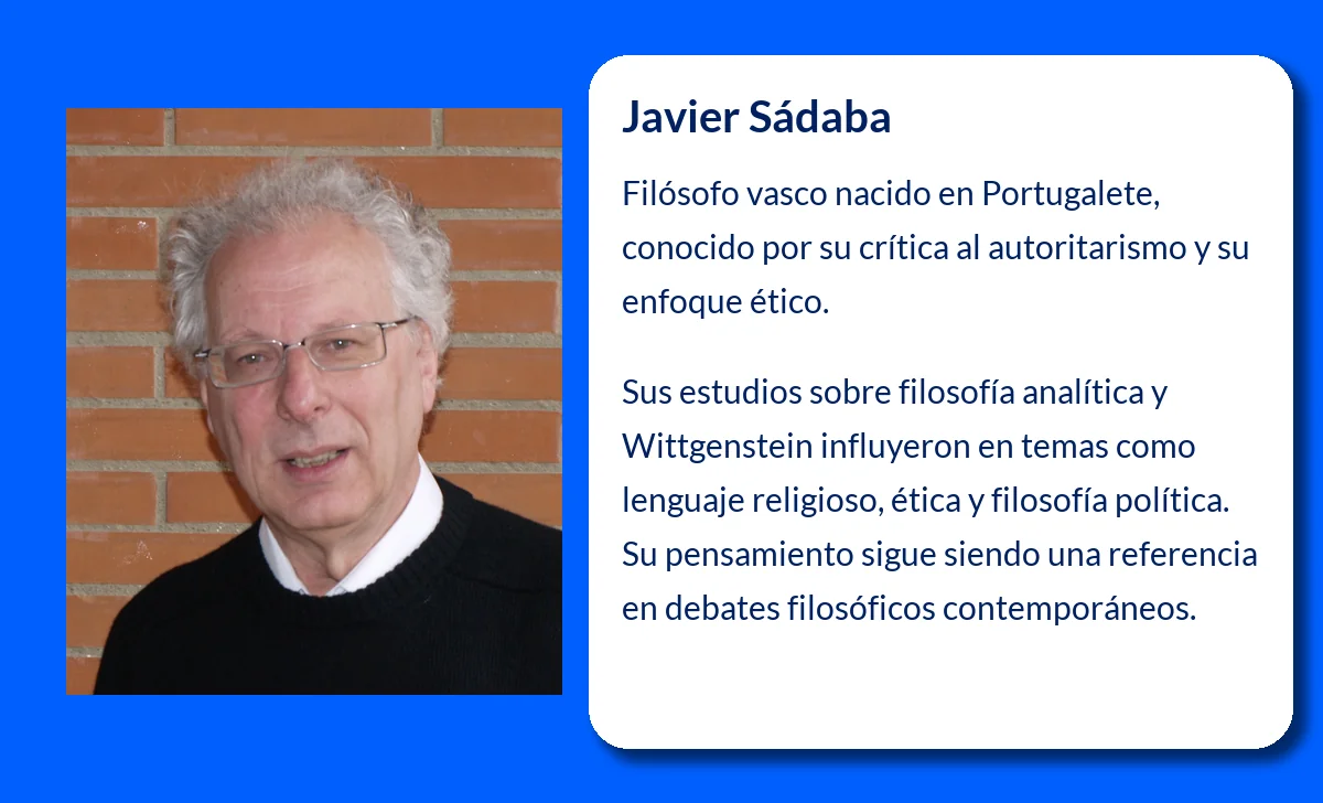 Javier Sádaba (1940-VVVV). El filósofo vasco que desafió las estructuras del poder y la moral convencional