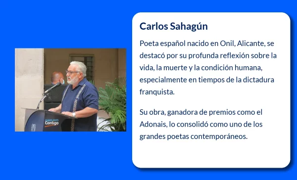 Carlos Sahagún (1938-VVVV). Un poeta comprometido con la literatura española contemporánea
