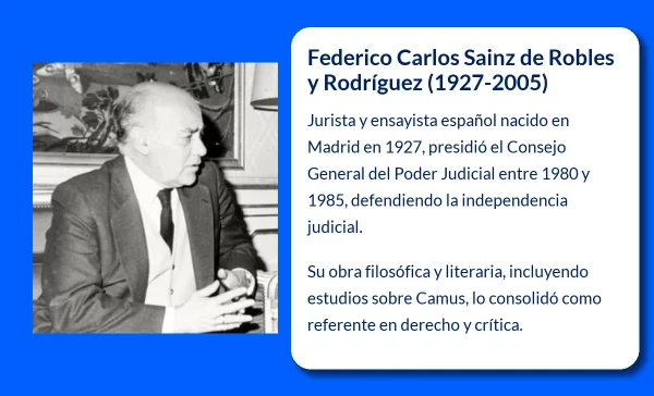 Federico Carlos Sainz de Robles y Rodríguez (1927-2005). El jurista que unió Derecho
