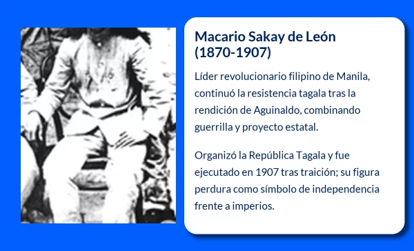 Macario Sakay de León (1870-1907). El héroe nacional filipino que desafió a Estados Unidos