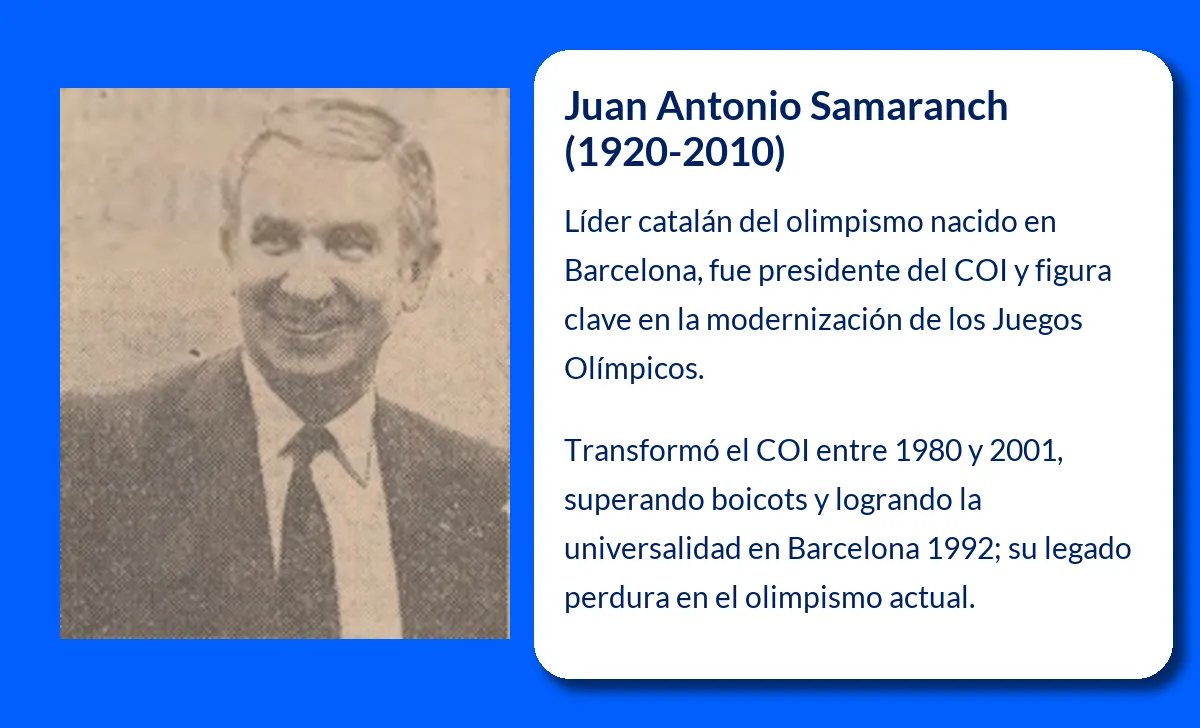 Juan Antonio Samaranch. El líder visionario que transformó el olimpismo