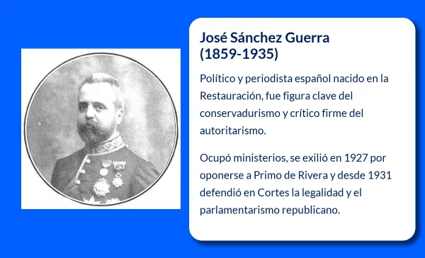 José Sánchez Guerra. El político español que marcó una época de transformaciones
