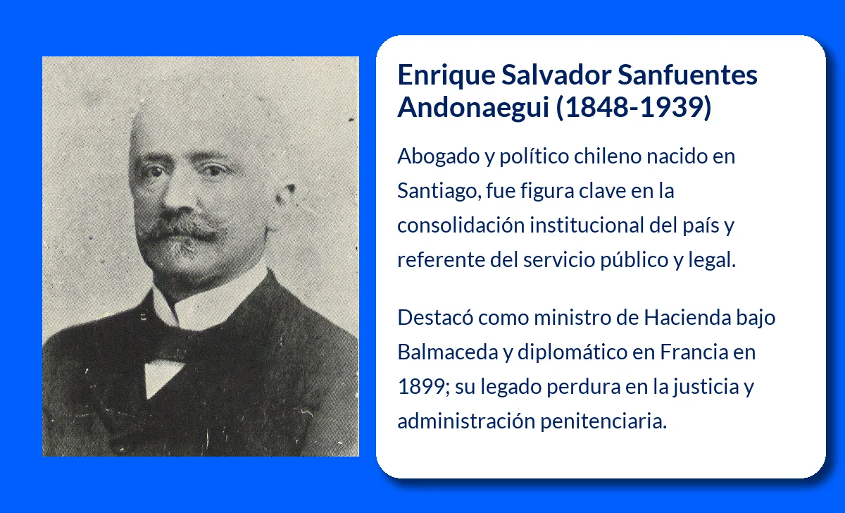 Enrique Salvador Sanfuentes Andonaegui. El abogado y político chileno de gran legado