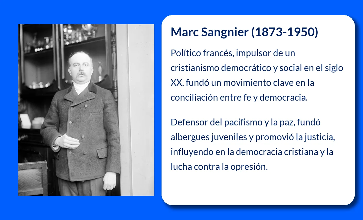 Marc Sangnier (1873-1950): El político francés que luchó por un cristianismo democrático y social