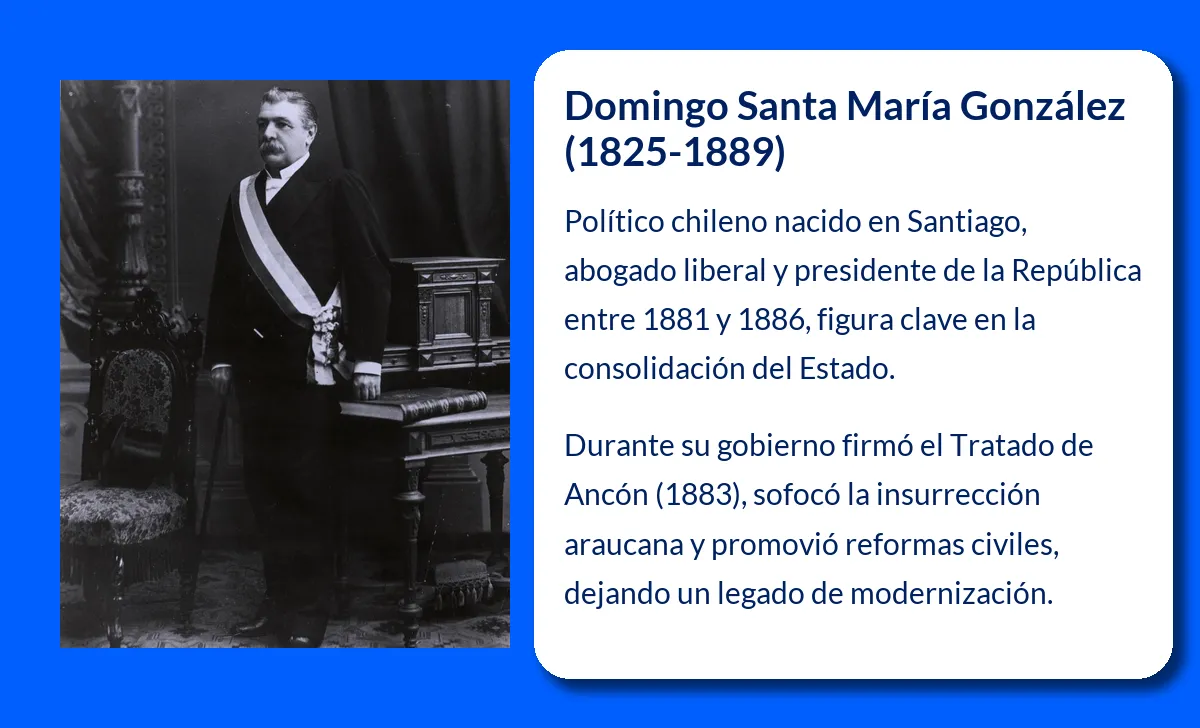 Domingo Santa María González. El político clave en la consolidación de la República chilena