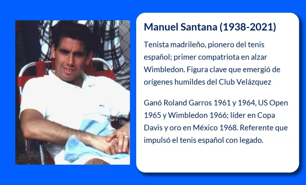 Manuel Santana. El pionero del tenis español que conquistó Wimbledon y cambió la historia