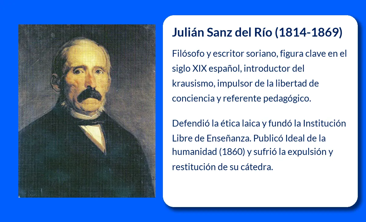 Julián Sanz del Río. El pensador que introdujo el krausismo en España