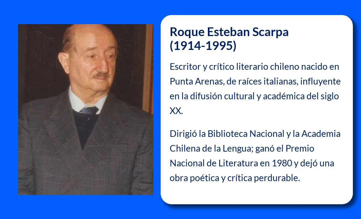 Roque Esteban Scarpa. El escritor y crítico chileno que dejó un legado literario invaluable