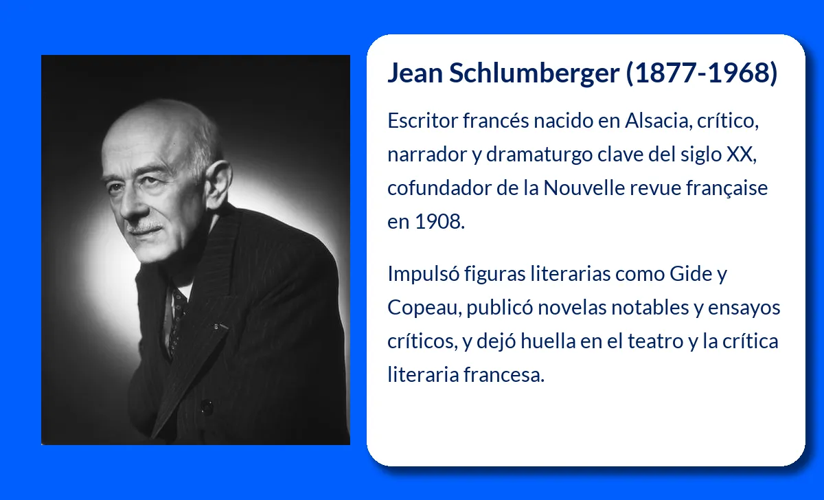 Jean Schlumberger. El narrador y dramaturgo que transformó la cultura francesa