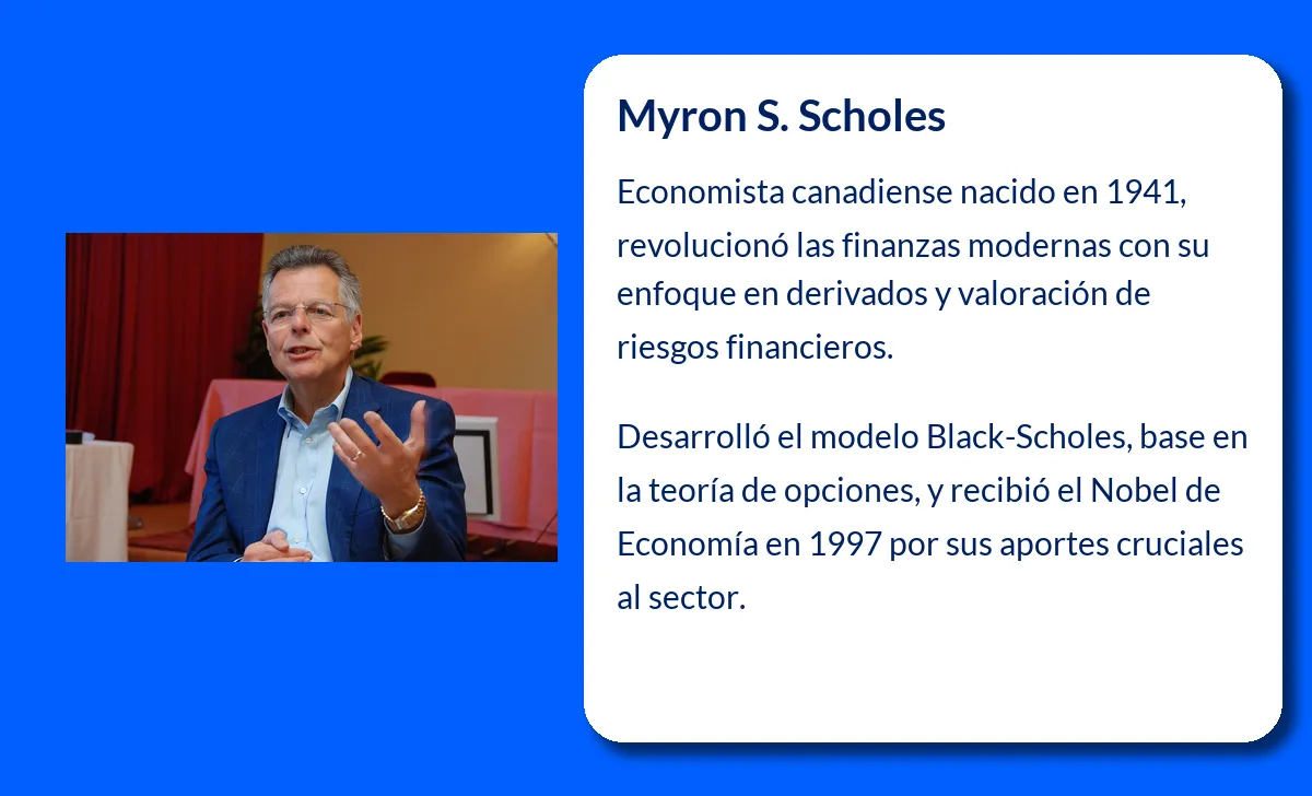 Myron S. Scholes. El economista canadiense que revolucionó el mundo de los productos financieros derivados