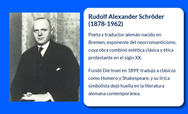 Rudolf Alexander Schröder. El poeta neorromántico que dio voz espiritual a la Alemania del siglo XX