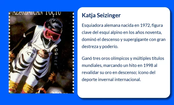 Katja Seizinger. La reina del descenso que dominó los Alpes