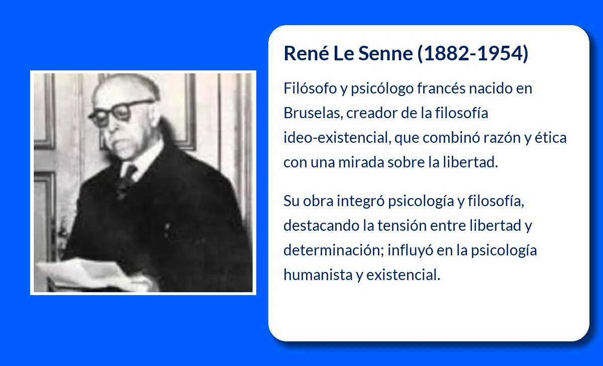 René Le Senne. El filósofo y psicólogo que fusionó la inteligencia con el corazón
