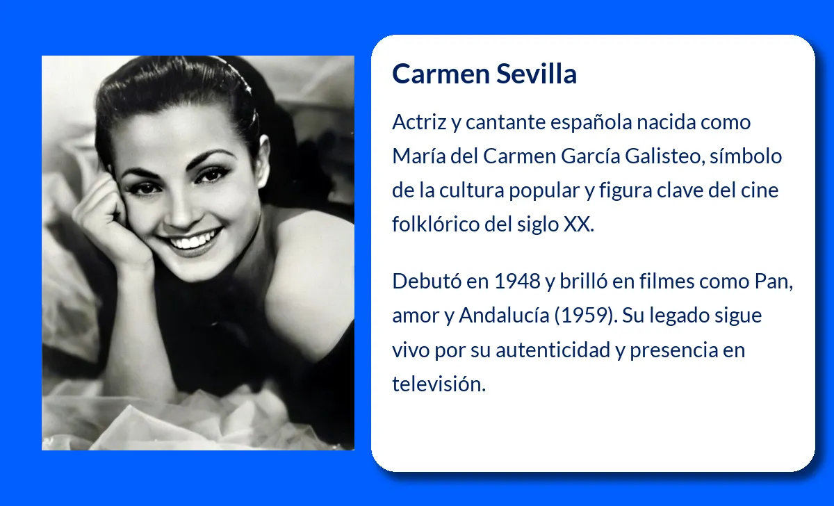 Carmen Sevilla. La diva del cine español y su legado musical