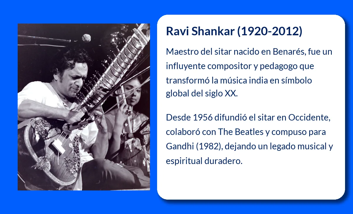 Ravi Shankar. El virtuoso del sitar que llevó la música india al mundo