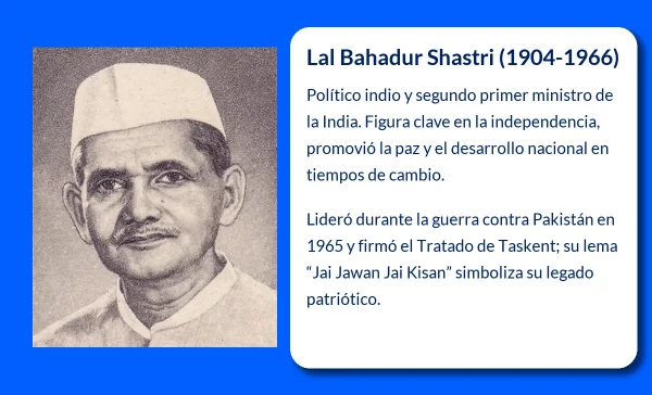 Lal Bahadur Shastri. El líder hindú que fortaleció la identidad nacional de la India