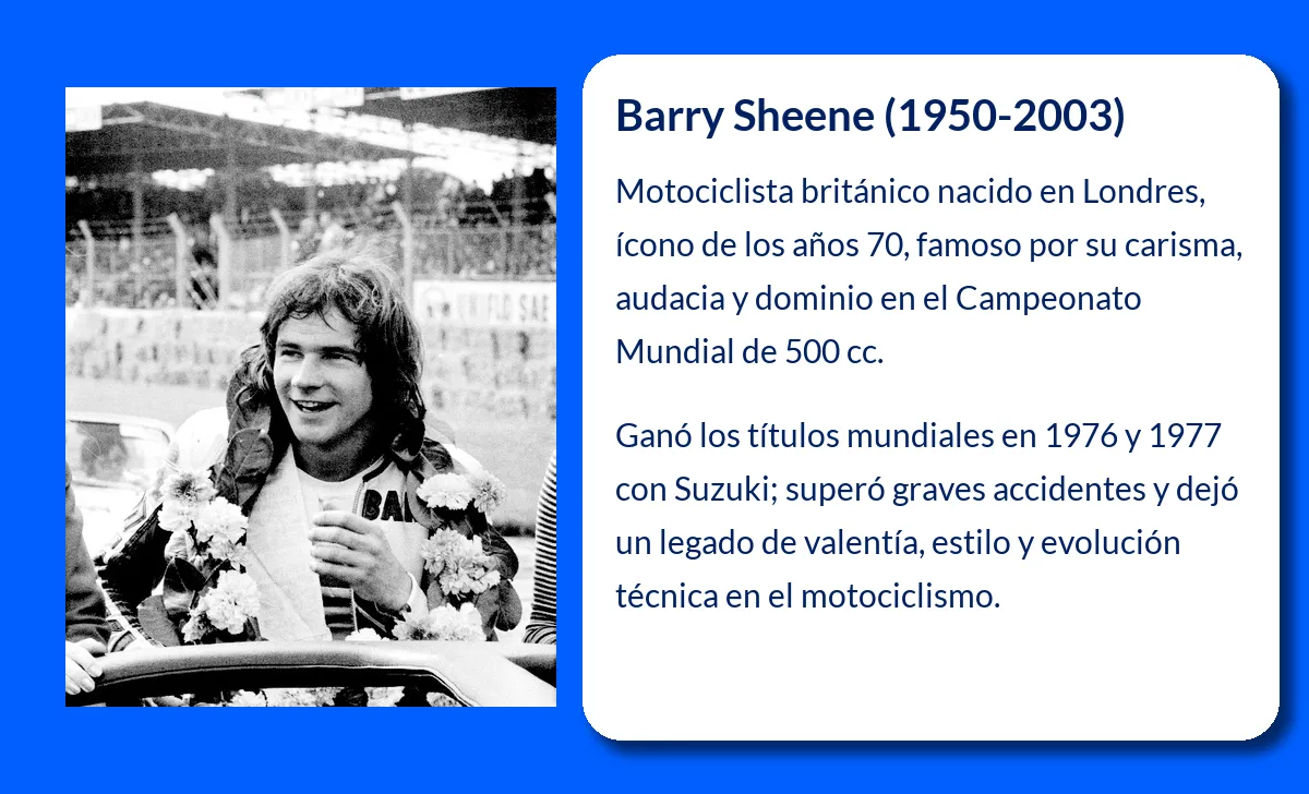 Barry Sheene. El ícono británico del motociclismo que marcó una era