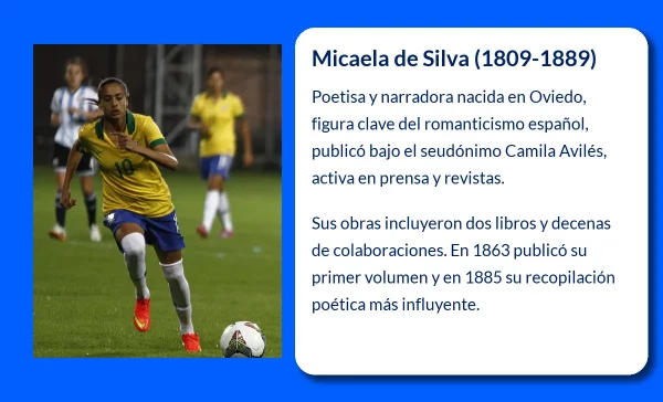 Micaela de Silva. La destacada poetisa y escritora romántica española