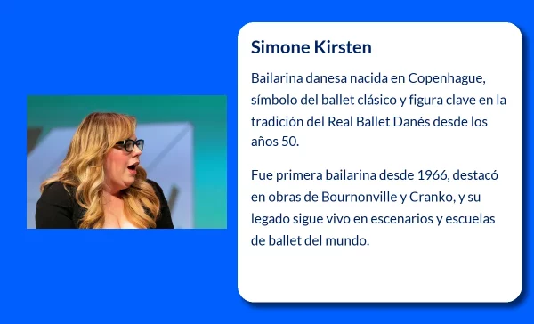 Simone Kirsten. La legendaria bailarina danesa que marcó el ballet mundial