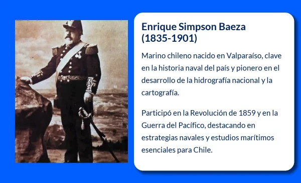Enrique Simpson Baeza. El marino chileno que dejó huella en la hidrografía nacional