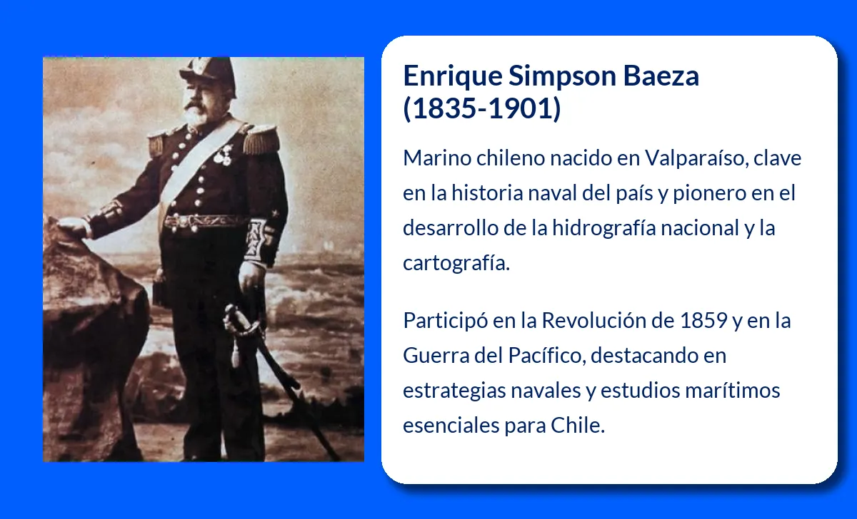 Enrique Simpson Baeza. El marino chileno que dejó huella en la hidrografía nacional
