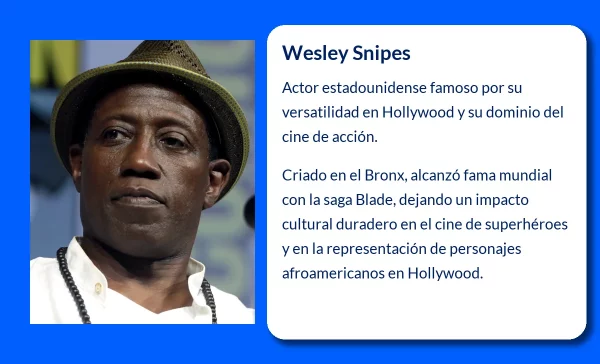 Wesley Snipes (1962-VVVV): El actor que dominó el cine de acción y más allá