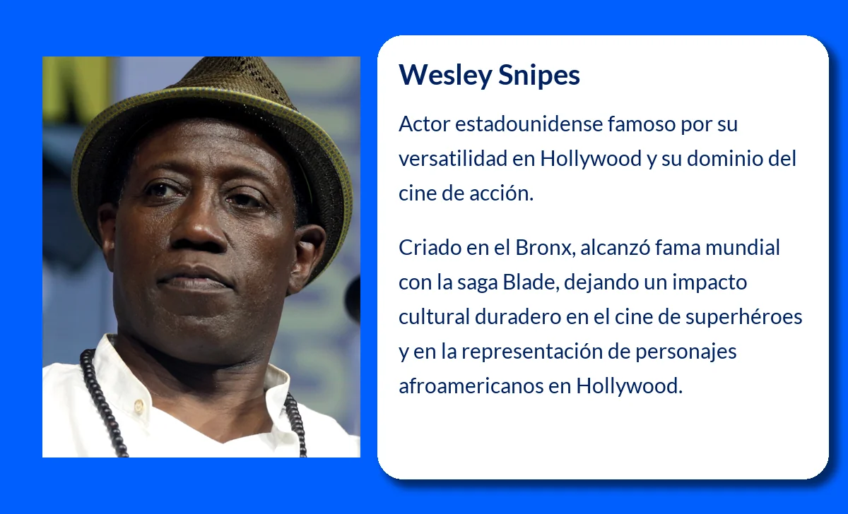 Wesley Snipes (1962-VVVV): El actor que dominó el cine de acción y más allá