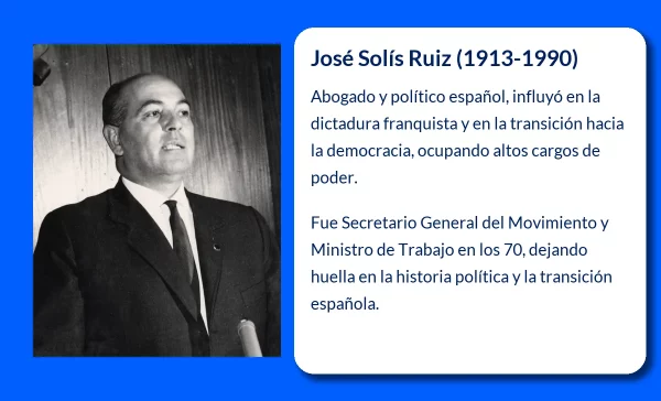 José Solís Ruiz (1913-1990). Un influyente político y abogado de la España franquista y la transición