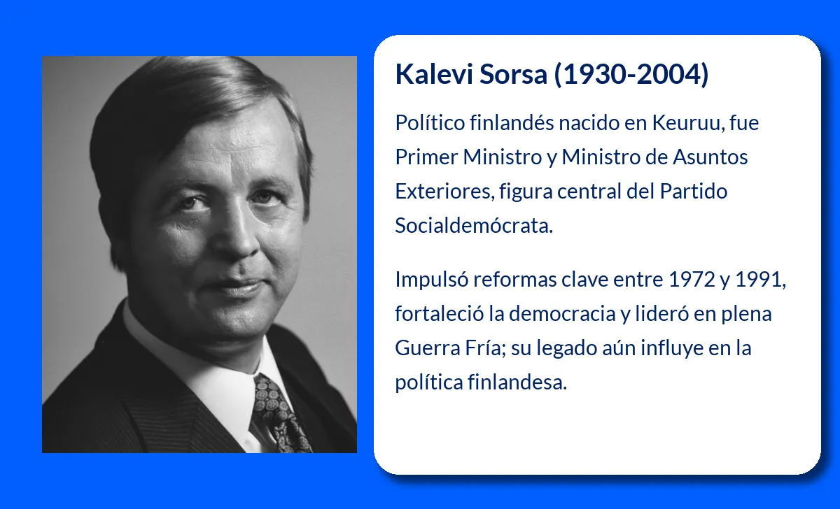Kalevi Sorsa. El influyente político finlandés que marcó la historia del país