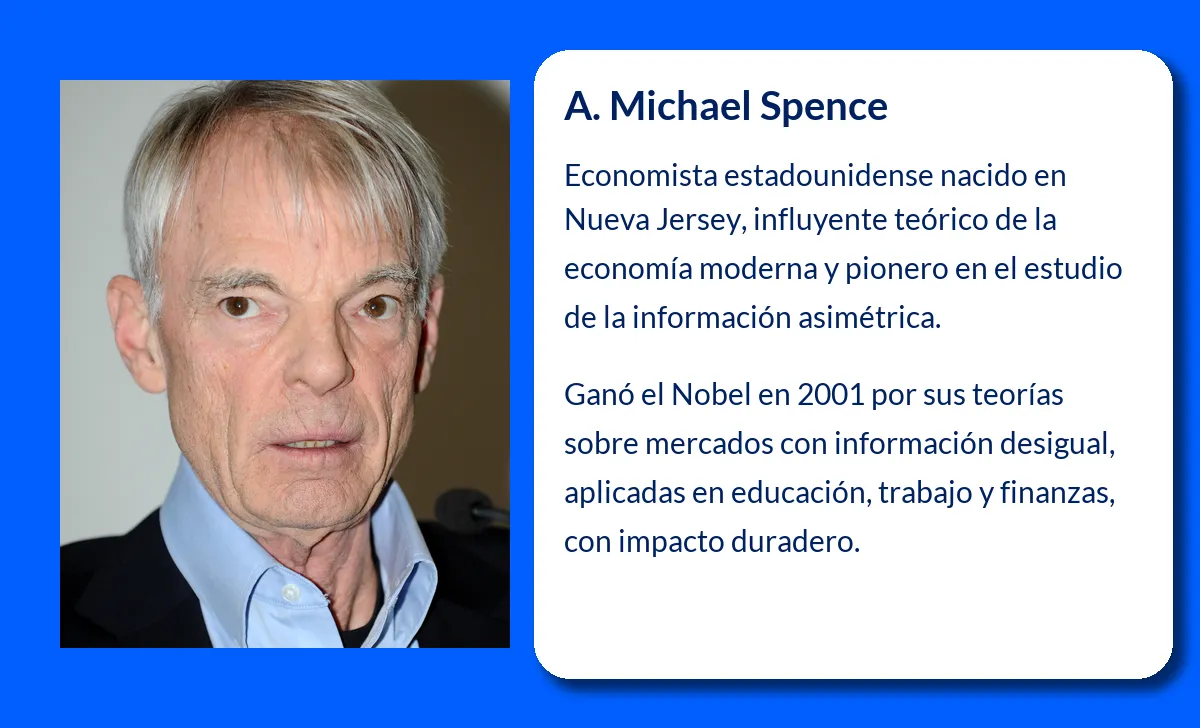 A. Michael Spence. El economista que revolucionó la teoría de la economía y la información