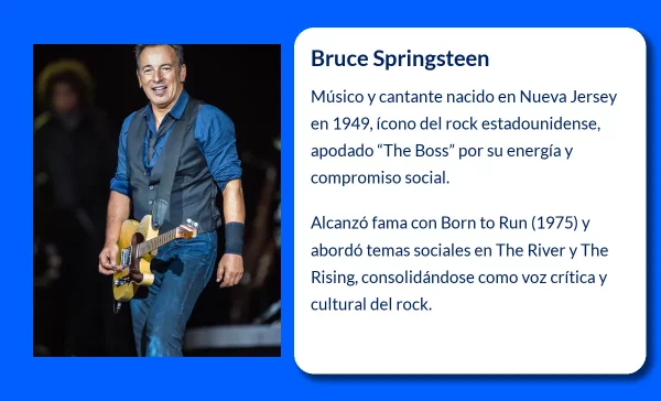 Bruce Springsteen. El Boss del rock que transformó el sonido estadounidense