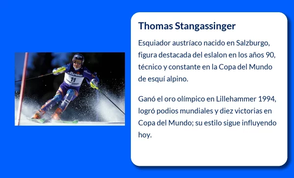 Thomas Stangassinger. El maestro del eslalon que conquistó los Juegos Olímpicos de Lillehammer